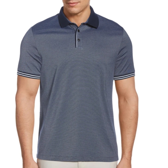 Perry Ellis | Shirts | Perry Ellis Mens Short Sleeve 3 Button Slub Polo ...